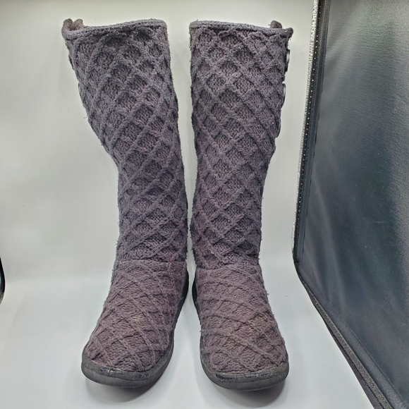 Ugg Australia 16" tall rare lattice knit Cardy boots size 8 - Picture 14 of 15